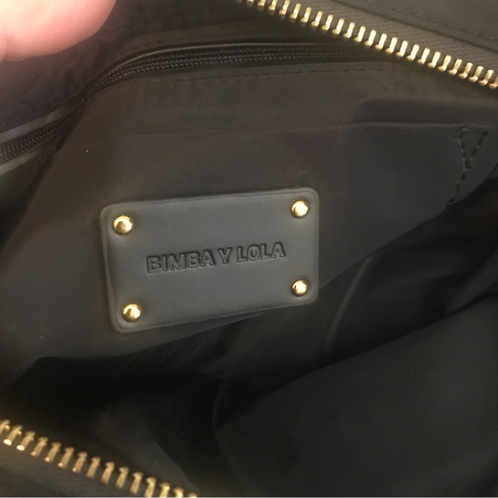Bimba y Lola Black Nylon & Leather Crossbody Bag - Picture 9 of 12